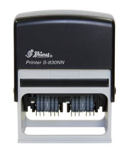 Shiny S 830 DN Date and Number Self Inking Stamp